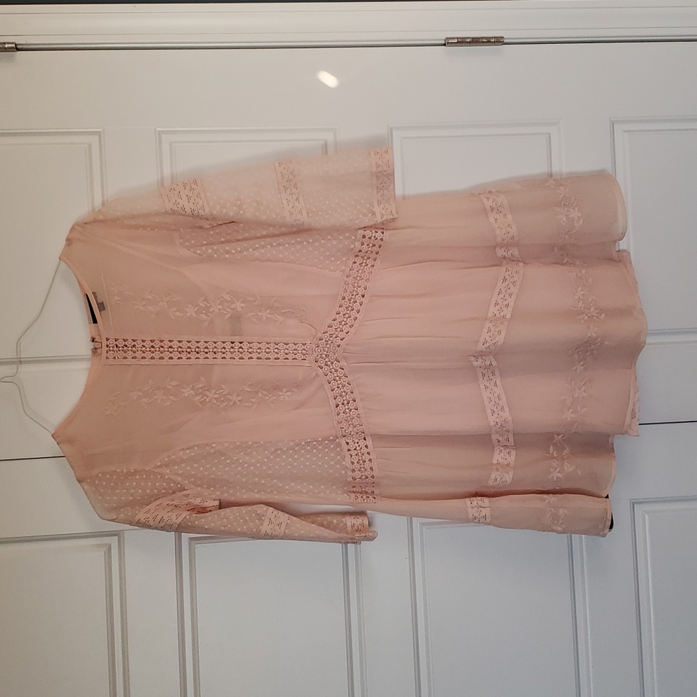 Nude Mini Dress Top Shop